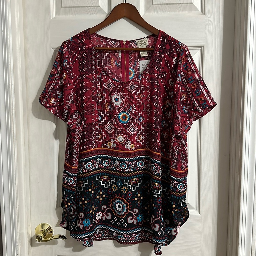 NWT women’s eyelash couture blouse size 2X